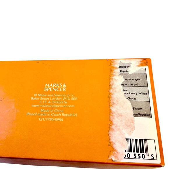 Marks & Spencer Novelty Stationary Note Paper PEAS + Pencil Set New - Picture 7 of 9